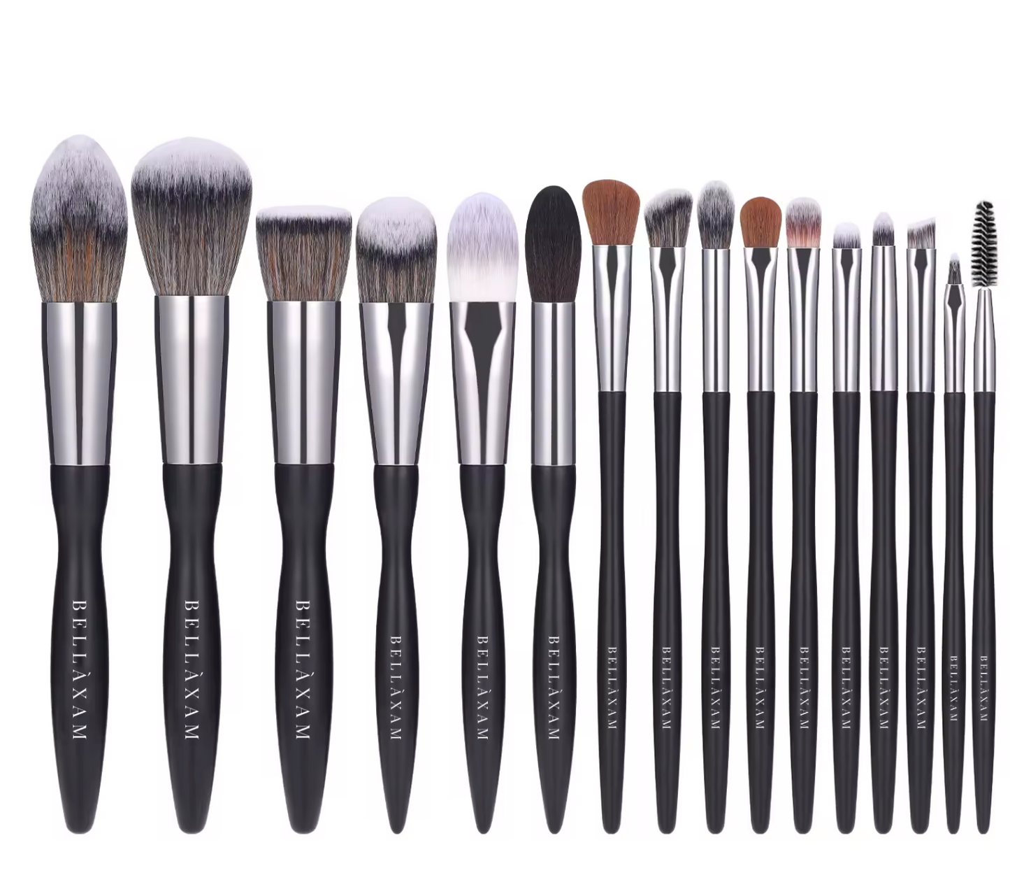 16-Piece Bellaxam Professional Curved Makeup Brush Set