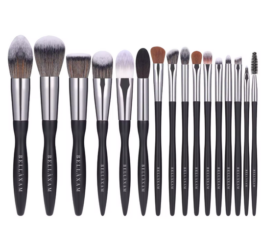 16-Piece&nbsp; Bellaxam Professional Curved Makeup Brush Set